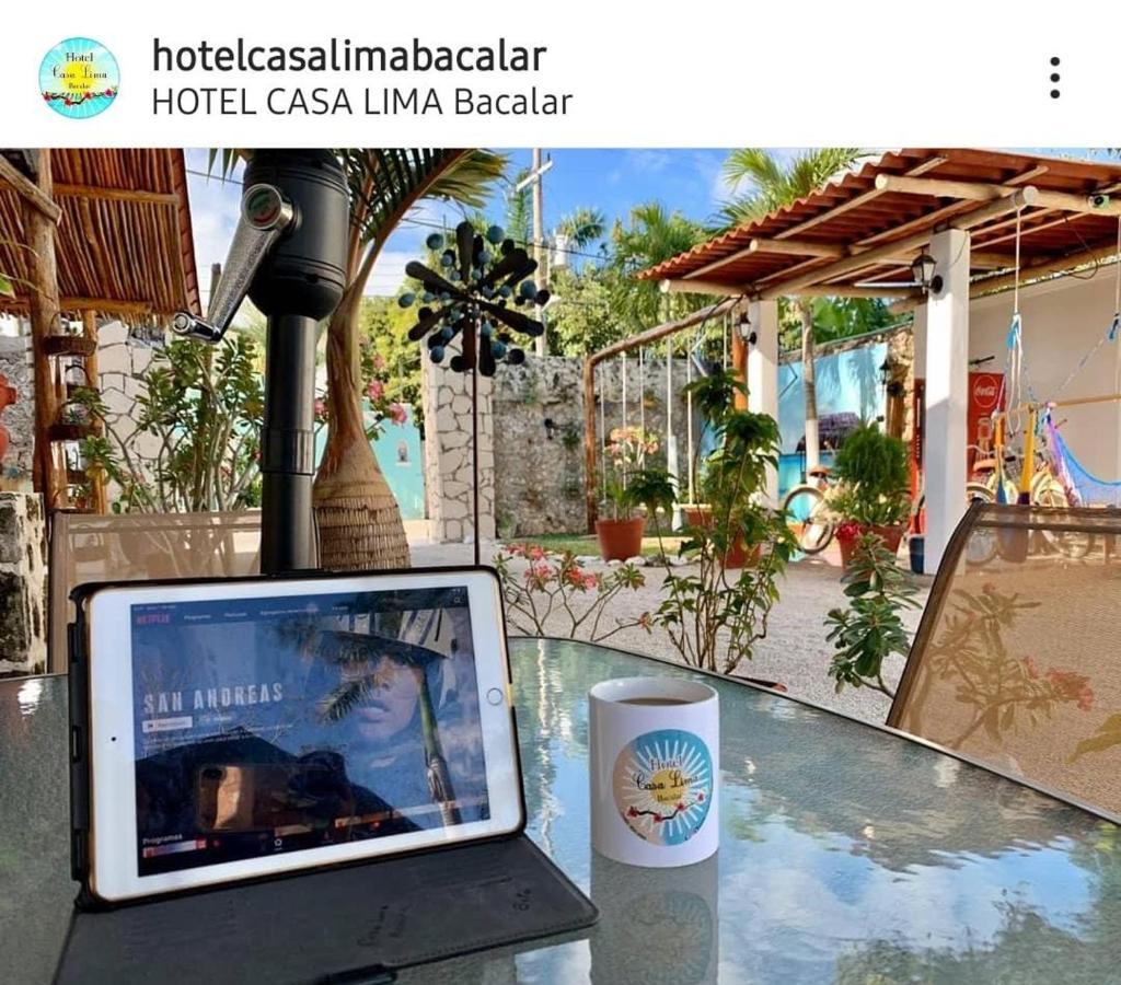 Hotel Casa Lima Bacalar Esterno foto