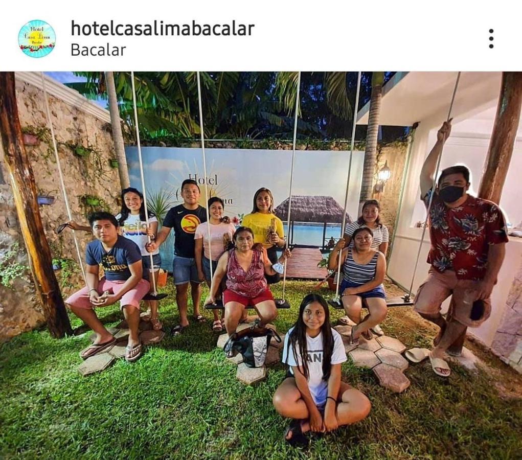 Hotel Casa Lima Bacalar Esterno foto