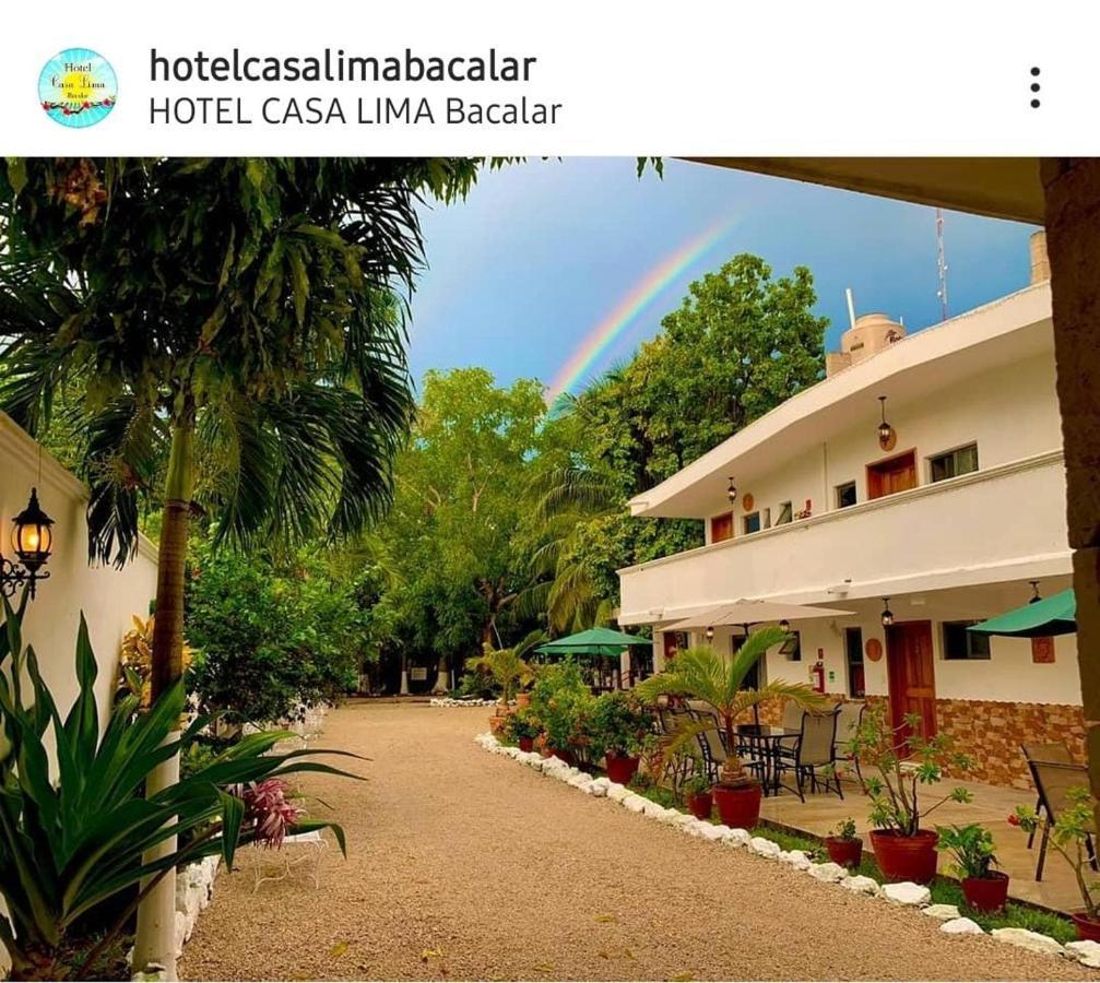 Hotel Casa Lima Bacalar Esterno foto