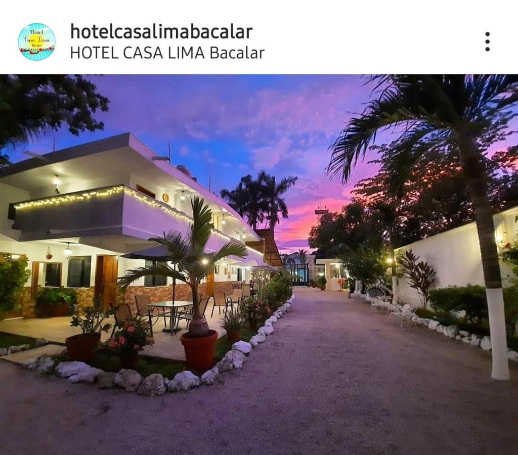 Hotel Casa Lima Bacalar Esterno foto